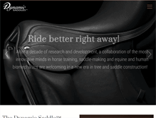 Tablet Screenshot of dynamicsaddles.com